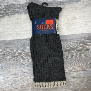 Vtg. 2001 Cherokee Men's Socks Wool Blend Size 10-13 Hiking Casual